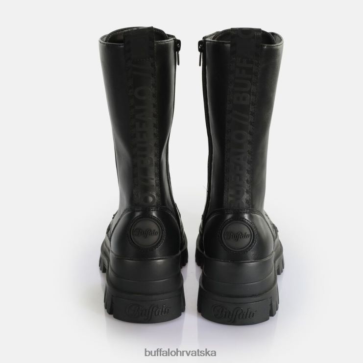 crno Buffalo aspha steel laceup hi boot vegan |čizme TDD6T629